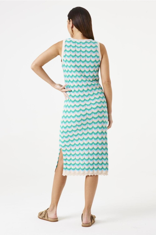 JURK MET PRINT F50085 636 VIVID GREEN